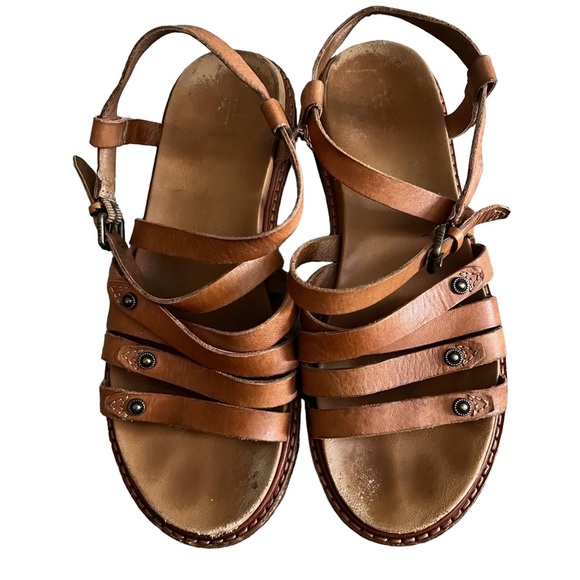 Frye Womens Strappy Sandals Andora size 7 Tan - Picture 2 of 10